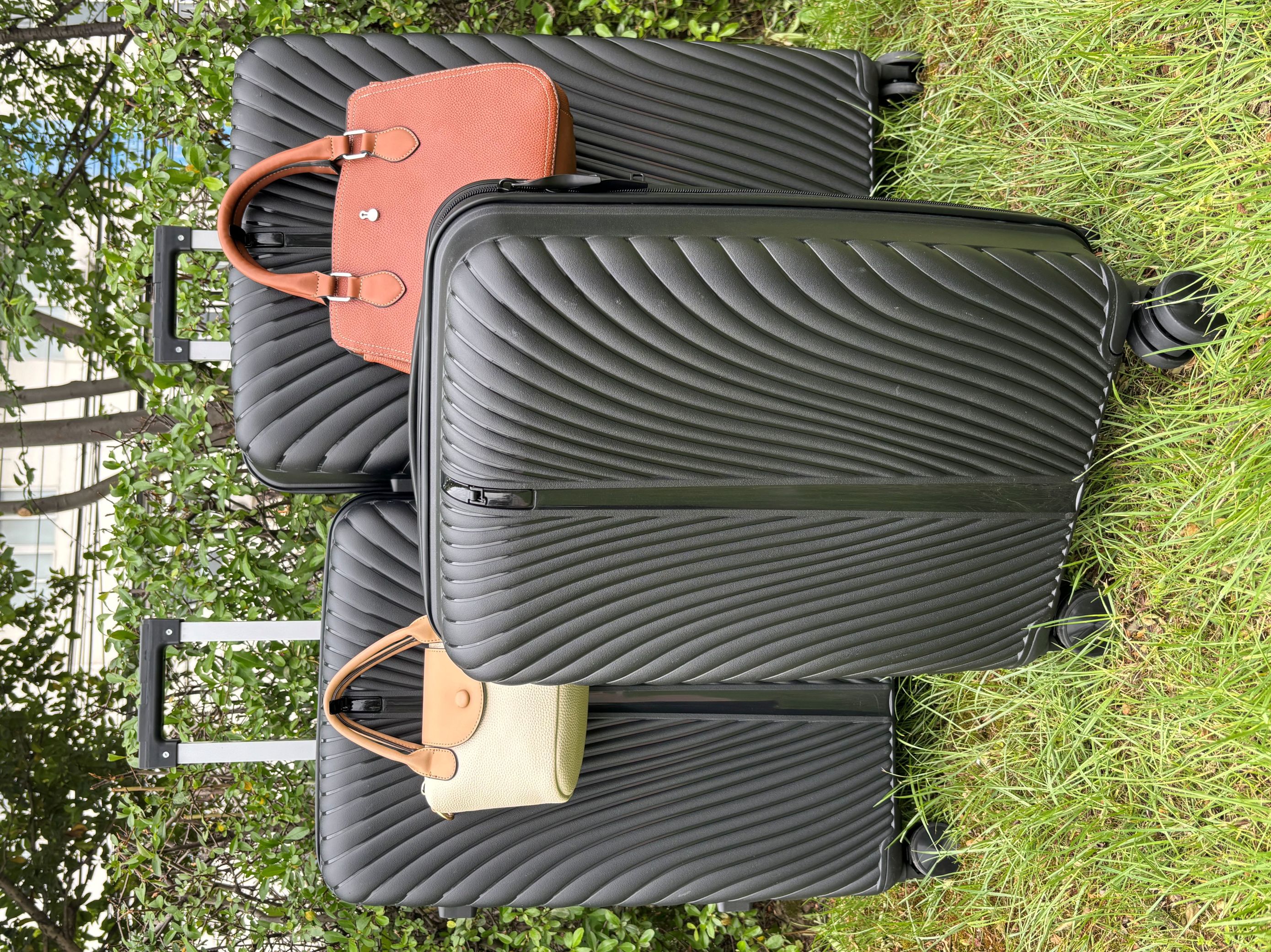 4 pcs luggage suitcase sets PP trolley valise waterproof & durable good quality suitcase sets